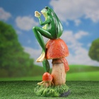 Садовая фигура из полистоуна «Лягушка с бабочкой», 39×14×14 см - Фото 12