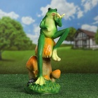 Садовая фигура из полистоуна «Лягушка с бабочкой», 39×14×14 см - Фото 14