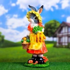 Садовая фигура из полистоуна «Зайчиха с корзинкой», 50×19×22 см - Фото 15