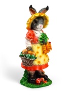 Садовая фигура из полистоуна «Зайчиха с корзинкой», 50×19×22 см - Фото 4