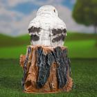 Садовая фигура "Совенок на пеньке" 27см - Фото 3