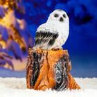 Садовая фигура "Совенок на пеньке" 27см - Фото 4