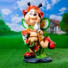 Садовая фигура "Пчелка в панамке" 25х23х49см - Фото 1