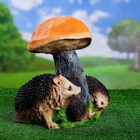 Садовая фигура из полистоуна «Гриб подосиновик с ежами», 37×27×25 см - Фото 11