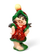 Садовая фигура из полистоуна «Девочка-клубничка», 55×25×30 см - Фото 4