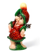 Садовая фигура из полистоуна «Девочка-клубничка», 55×25×30 см - Фото 9