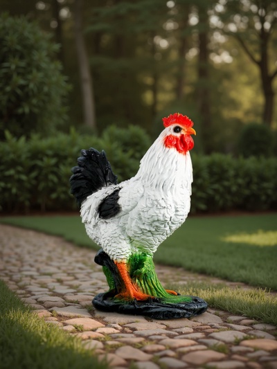 Садовая фигура из полистоуна «Курица Ряба», 35×27×16 см