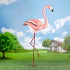Садовая фигура "Фламинго" большой 40х18х87см - фото 317867436