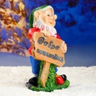 Садовая фигура из полистоуна «Гном с табличкой», 45×24×28 см - Фото 9