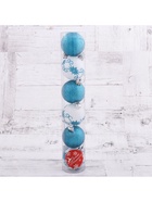 Ёлочные игрушки «Зимняя сказка», шары новогодние, d=5 см, набор 6 шт., бело-голубой 1009407 Ёлочные игрушки «Зимняя сказка», шары новогодние, d=5 см, набор 6 шт., бело-голубой 1009407