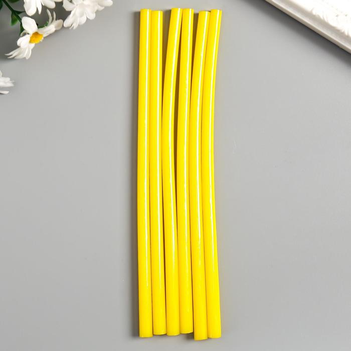 Клеевые стержни для клеевого пистолета "Желтый" (набор 6 штук) 7ммх18 см - Фото 1