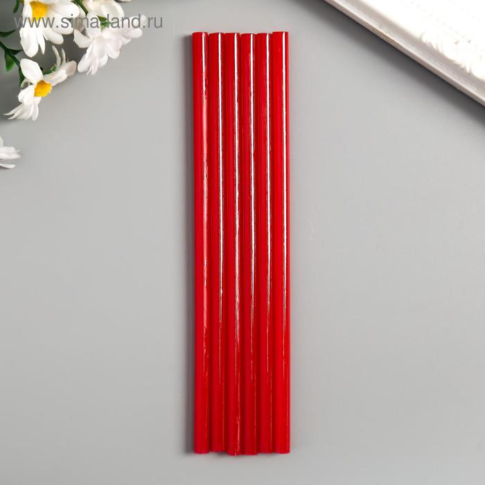 Клей для клеевого пистолета "Красный" (набор 6 штук) 7ммх18 см МИКС - Фото 1