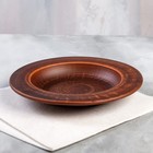 Тарелка "Для пасты", гладкая, красная глина, 22 см - Фото 1