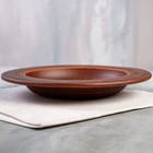 Тарелка "Для пасты", гладкая, красная глина, 22 см - Фото 2