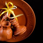 Оберег "Тарелка гончарная", ленты, красная глина, 21.5 см, микс - Фото 3