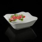 Салатник четырехугольный 1,1 л «Клубника новая» - Фото 1