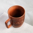 Кружка "Декорированная", декор, красная глина, 0.35 л - Фото 3