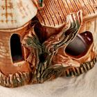 Декорации для аквариума "Черепашник куполок", коричневая, 9х17х12 см - Фото 5