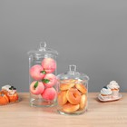 Ваза «Трубка 146», с крышкой, малая, 2.5 л, d=14 см, h=15 см (с крышкой h=20 см), стекло, прозрачная - Фото 5