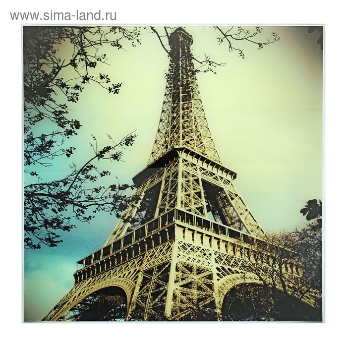 Картина на стекле "Париж"  50*50см - Фото 1