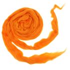 Гребенная лента 100% полутонкая шерсть 100гр (0491, ярко-оранжевый) - Фото 2