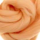 Шерсть для валяния 100% полутонкая шерсть 100гр (2862, персик) - Фото 1