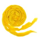 Шерсть для валяния 100% полутонкая шерсть 100гр (0596, желтый) - Фото 2