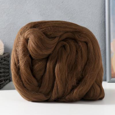 Шерсть для валяния 100% полутонкая шерсть 100гр (1384, морские водоросли)