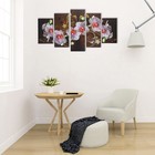 Картина модульная на подрамнике "Тигровая орхидея" 2-43х25, 2-58х25, 1-72х25 см, 72*125см - Фото 2