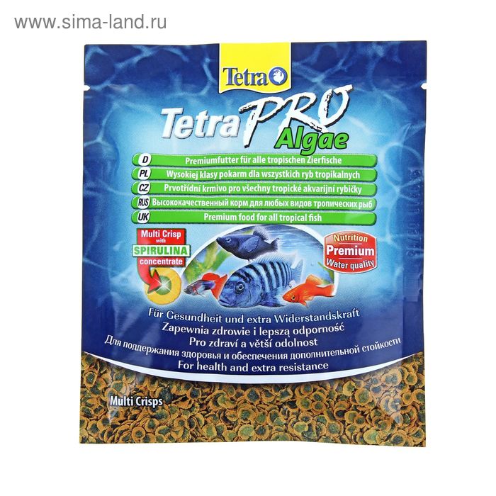 Корм TetraPro Algae Sachet для рыб, 12 г - Фото 1