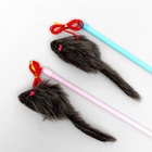 Дразнилка-удочка, с серой мышью, палочка, цвет МИКС - Фото 5