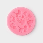 Молд Доляна «Для новорождённого», силикон, d=7,5 см, цвет розовый - фото 8252888