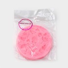 Молд Доляна «Для новорождённого», силикон, d=7,5 см, цвет розовый - фото 4547936