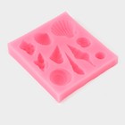 Молд для заливки «Ракушки», силикон, 10 ячеек, 7.7×7×1.5 см, розовый - Фото 2