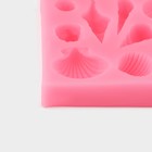 Молд для заливки «Ракушки», силикон, 10 ячеек, 7.7×7×1.5 см, розовый - Фото 4