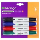 Набор маркеров для доски 4 цвета, Berlingo 2.0 мм - Фото 4