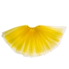 Карнавальная юбка 3-х слойная 4-6 лет, цвет желтый - Фото 1