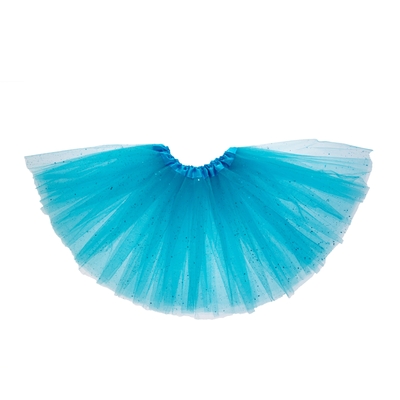 Карнавальная юбка, трёхслойная, 4-6 лет, цвет голубой
