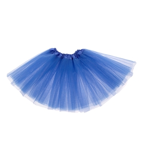 Карнавальная юбка, трёхслойная, 4-6 лет, цвет синий