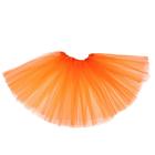 Карнавальная юбка трёхслойная 4-6 лет, цвет оранжевый - фото 8416861