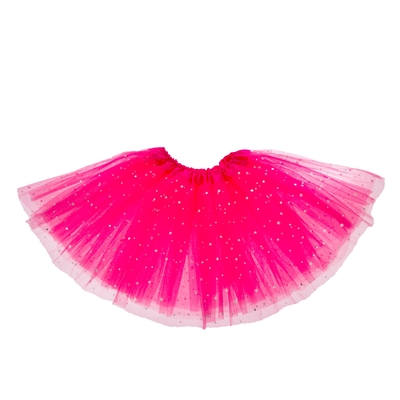 Карнавальная юбка "Звездочка", 3-х слойная 4-6 лет, цвет розовый