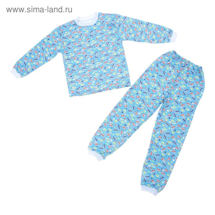 Пижама для мальчика, рост 122 см (32), цвет голубой 351Д-3242 - Фото 1