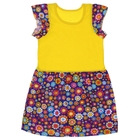 Платье для девочки с коротким рукавом, рост 104 см (60), цвет МИКС 715132 - Фото 2