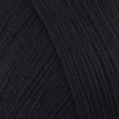 Пряжа для вязания спицами, крючком «Пехорский текстиль. Детская новинка», 100% акрил, 200 м/50 г, (02 чёрный)