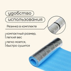 Коврик туристический maclay, с фольгой, 180×60×1 см, голубой - Фото 4