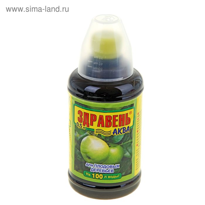 Удобрение Здравень-аква для плодовых деревьев с мерным стаканом 0,5 л - Фото 1