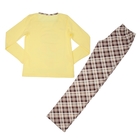 Комплект женский (кофта, брюки), цвет жёлтый, размер 46 (арт. FS2214) - Фото 9