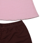 Комплект женский (халат, топ, шорты), цвет розово-коричневый, размер 50 (арт. FS2172) - Фото 11