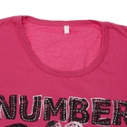 Комплект женский (футболка, брюки), цвет брусника, размер 42 (арт. FS2175a) - Фото 2