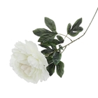 цветы искусственные пион 60 см, d-16см белый - Фото 1